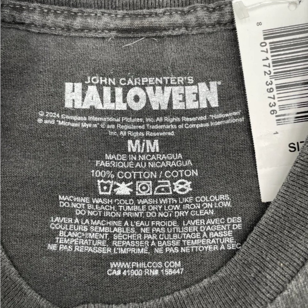 John Carpenter's Halloween Horror Movie Michael Myers Graphic Tee T-Shirt - M - Picture 5 of 10
